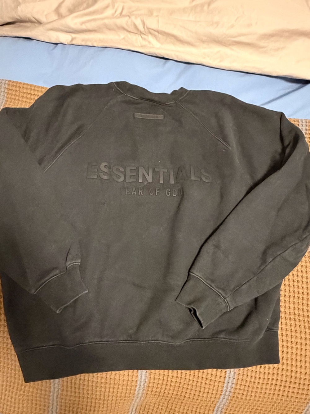 Fear of God Essentials Black Crewneck Pullover